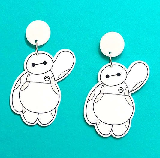 Baymax Drop Earrings