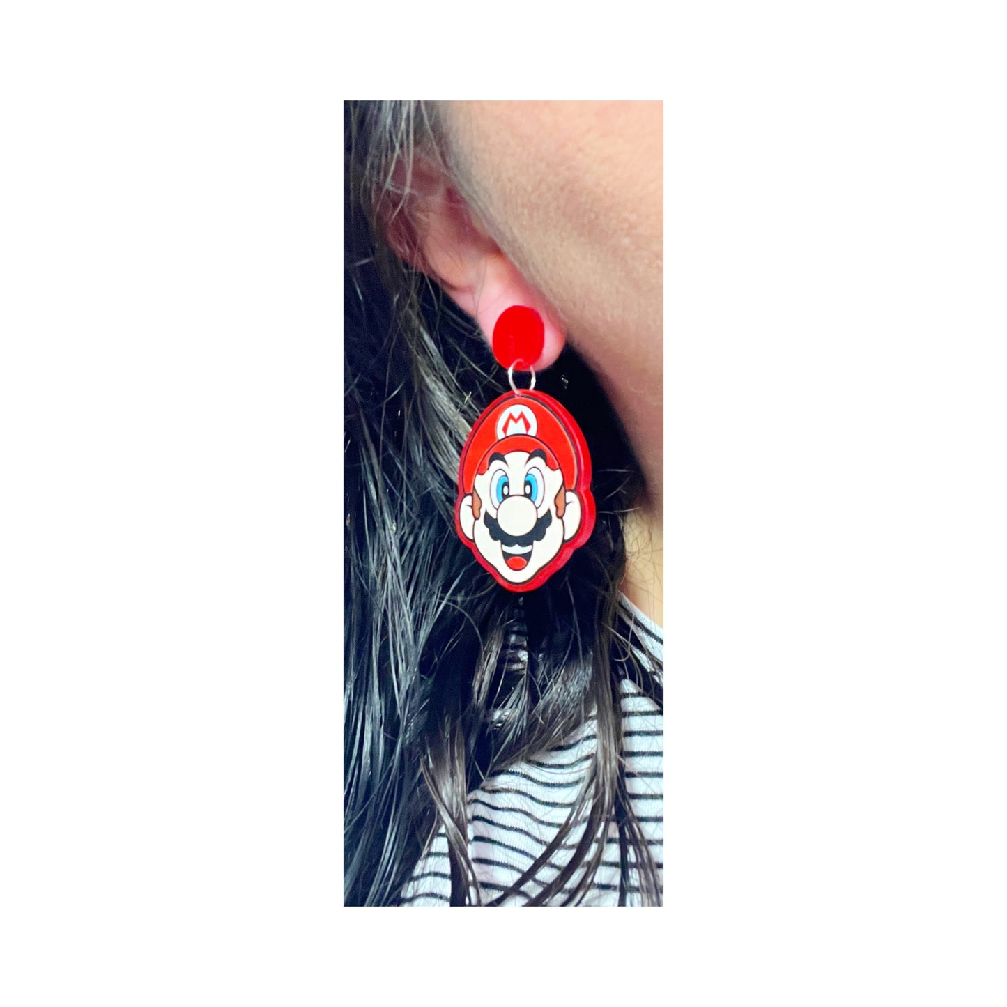 Mario & Luigi Acrylic Drop Earrings