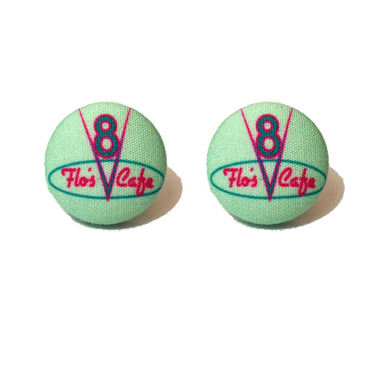 Flo's Fabric Button Earrings