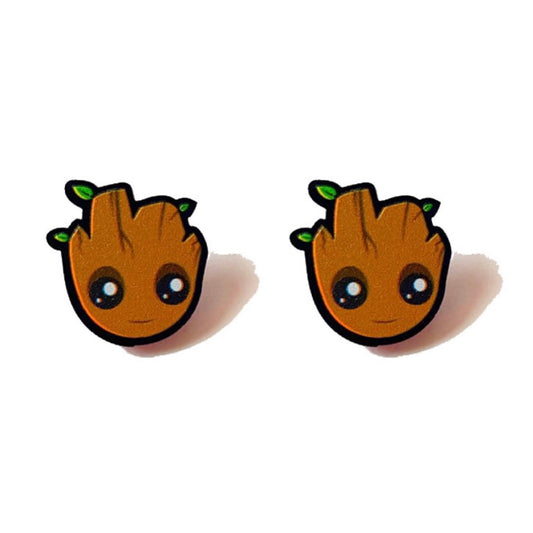 My Friend Tree Groot Post Earrings