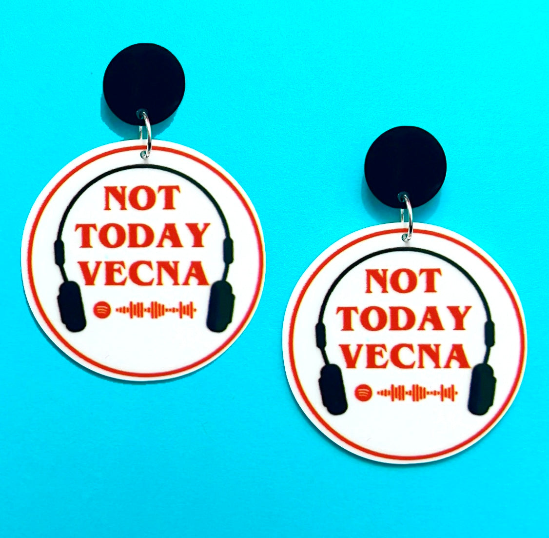 Not Today Vecna Acrylic Drop Earrings