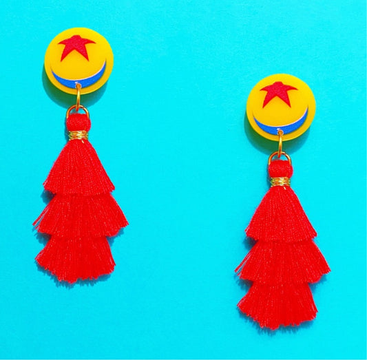 Luxo Ball Tassel Drop Earrings