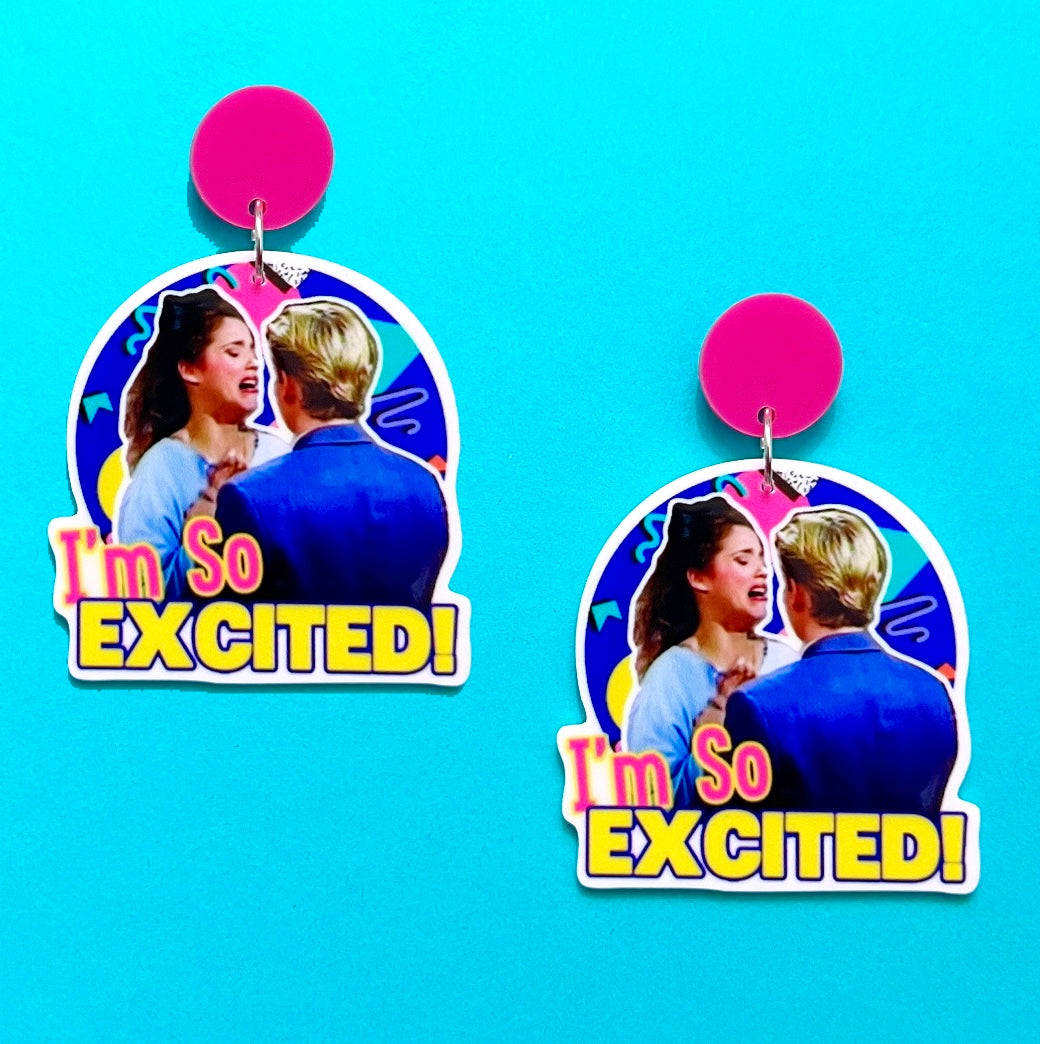 I’m So Excited Jessie Spano Drop Earrings