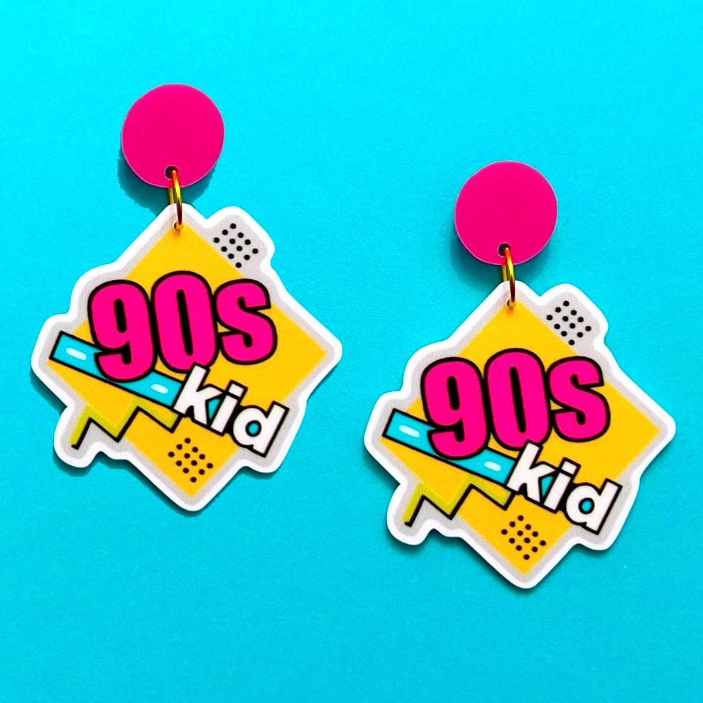 90s Kid Acrylic Drop Earrings