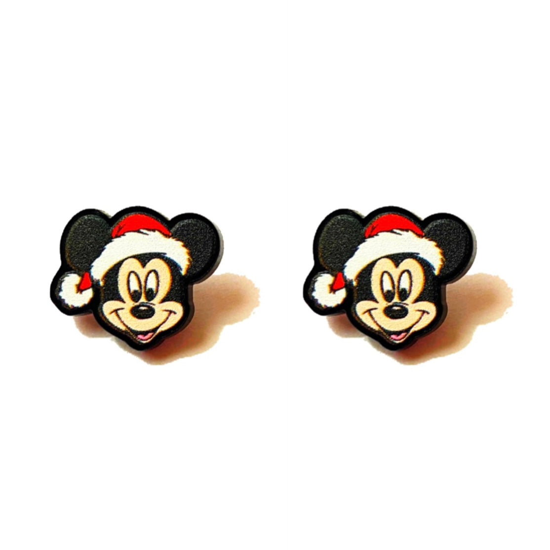 Mouse Santa Hat Post Earrings