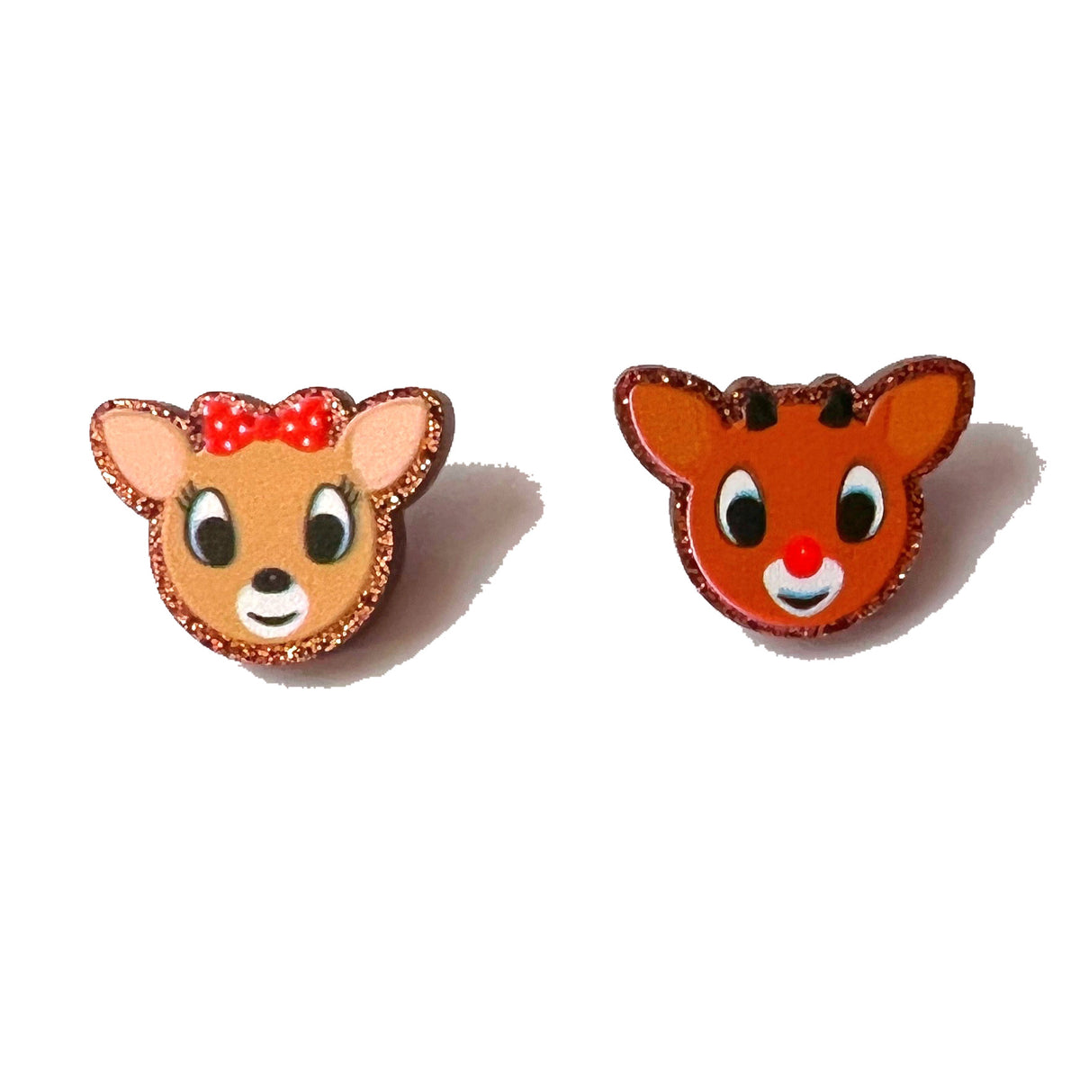Rudolph & Clarice Sparkle Post Earrings