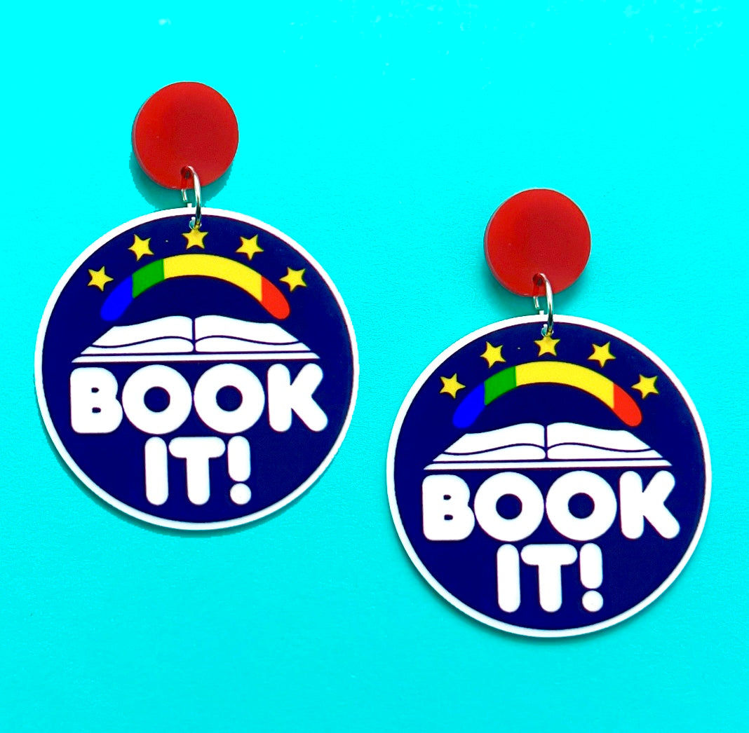 Book It! Acrylic Drop Earrings