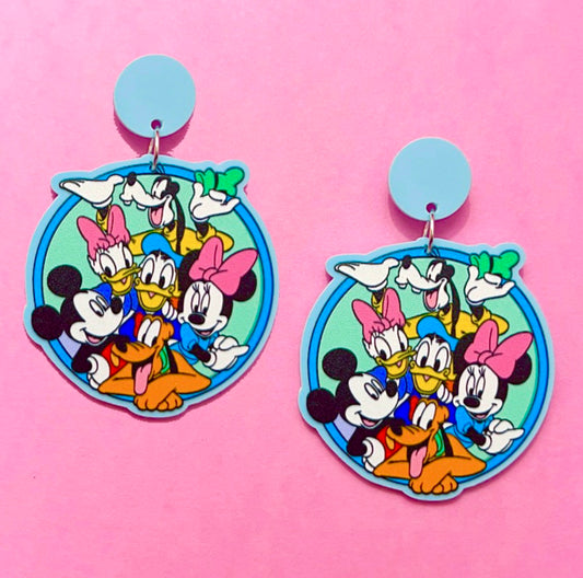 Pastel Mouse & Friends Drop Earrings