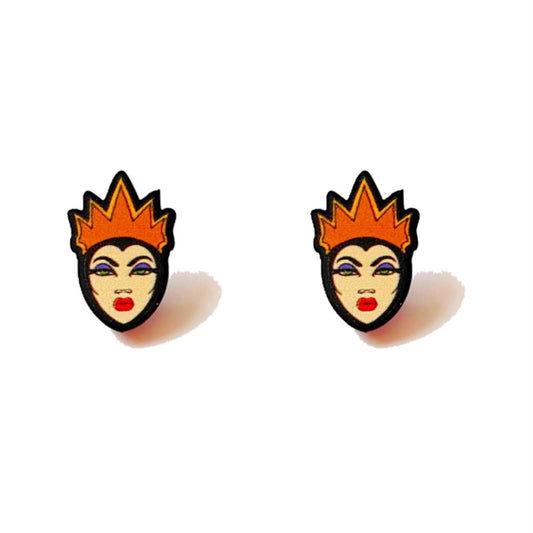 Evil Queen Inspired Acrylic Post Earrings