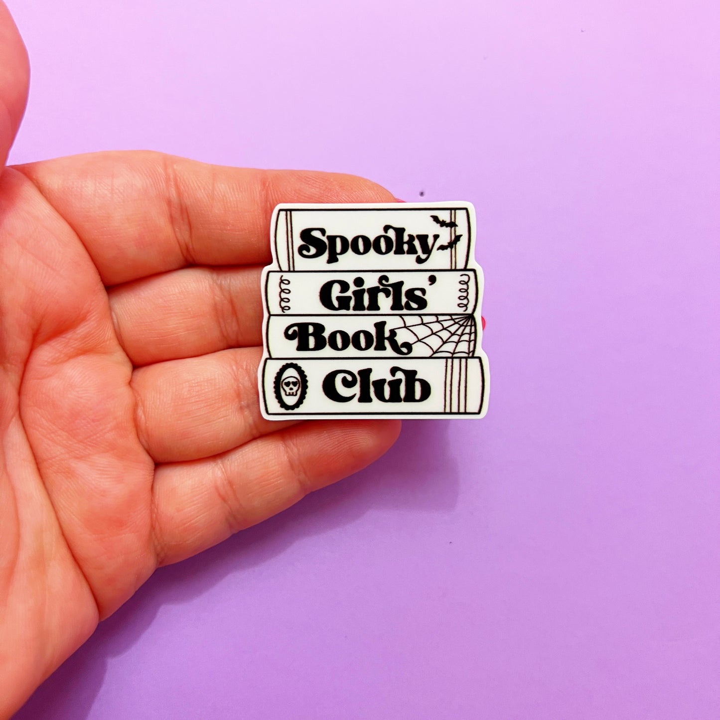 Spooky Girls Book Club Pin Brooch