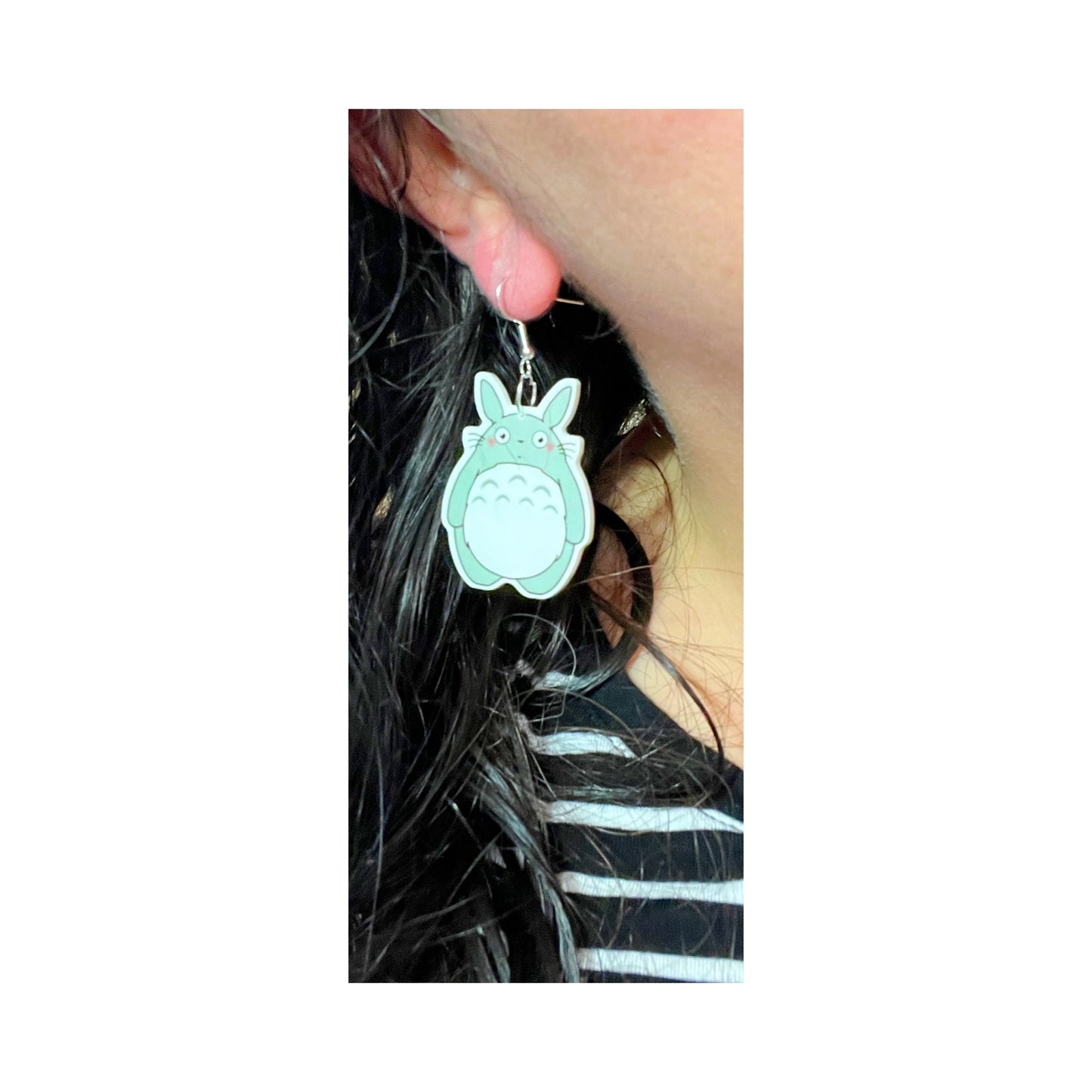 Totoro Acrylic Drop Earrings