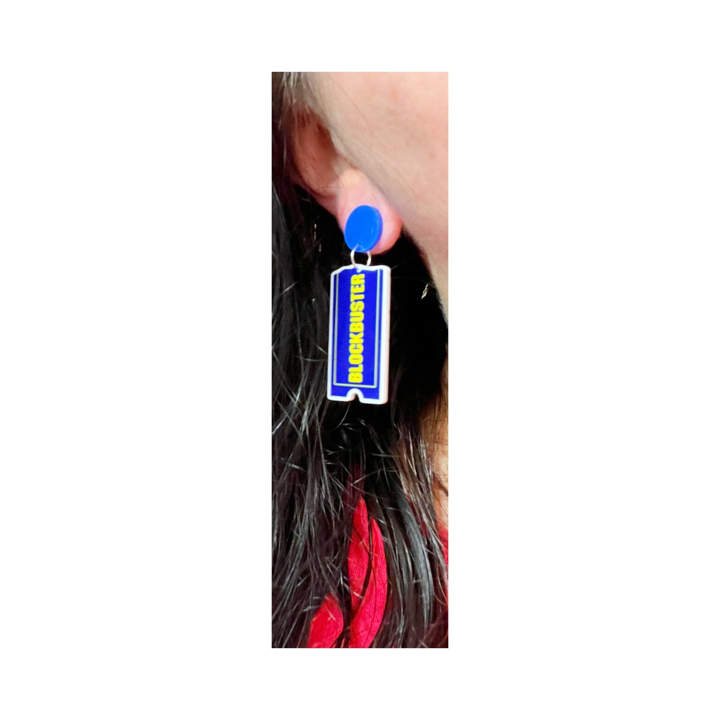 Blockbuster Inspired Acrylic Drop Earrings