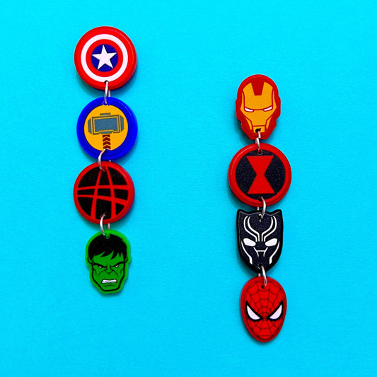 Superhero Squad Tiered Drop Earrings