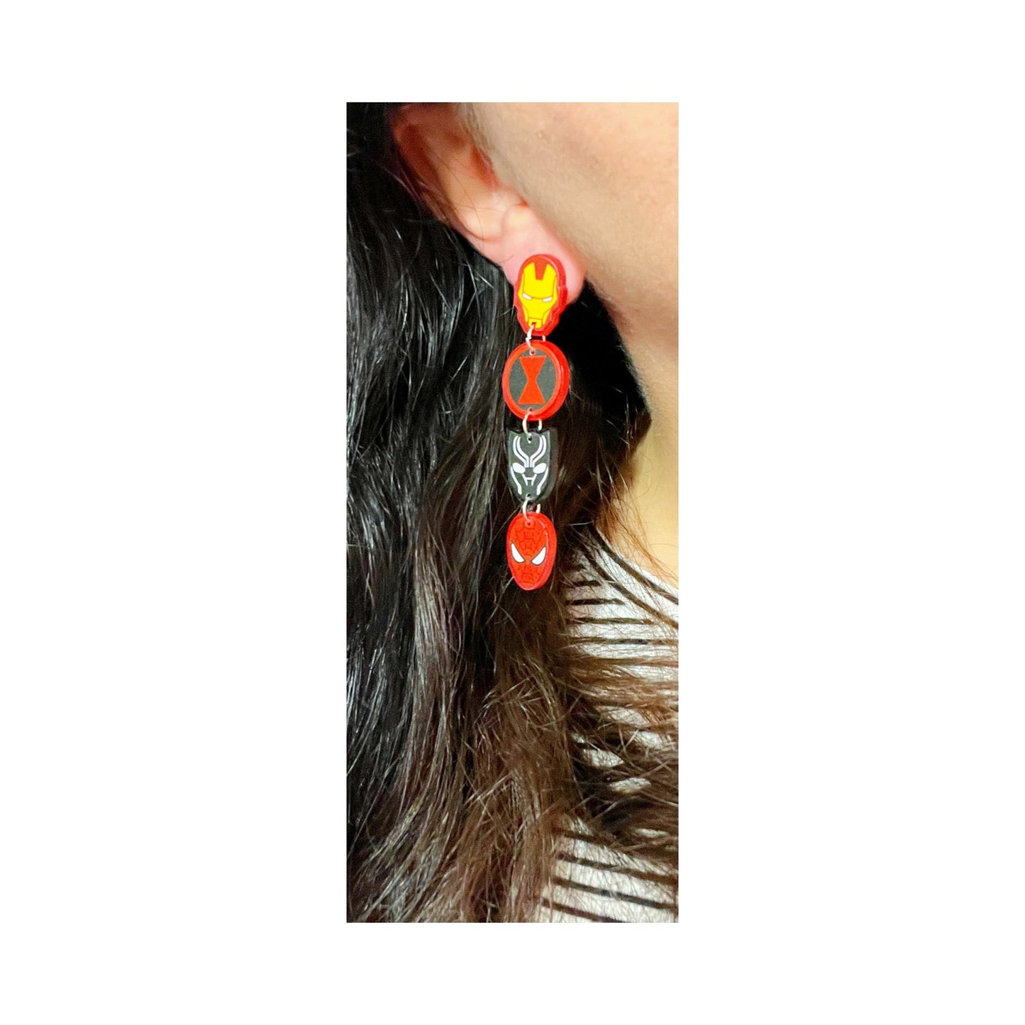 Superhero Squad Tiered Drop Earrings