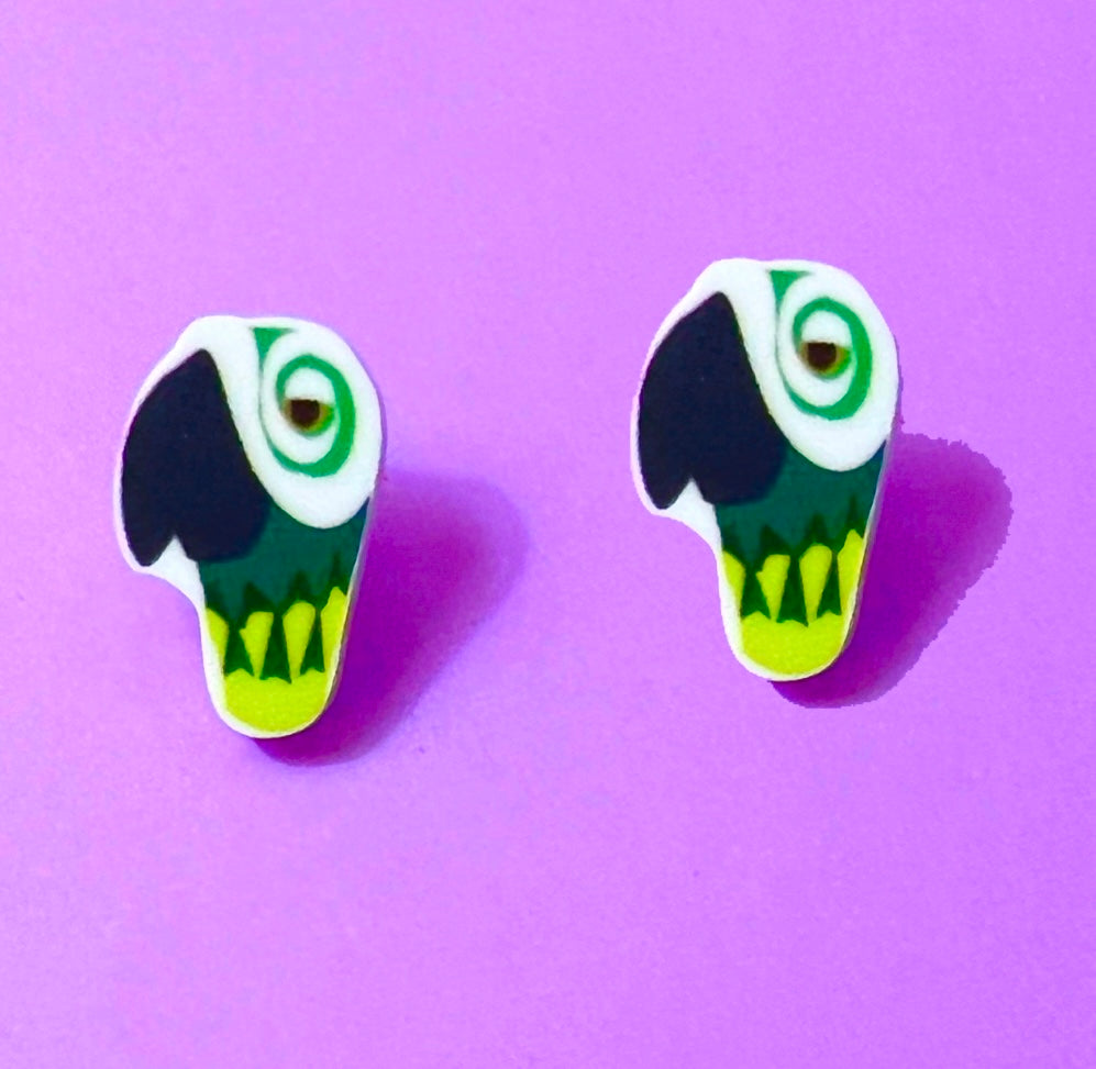 Parrot Post Earrings