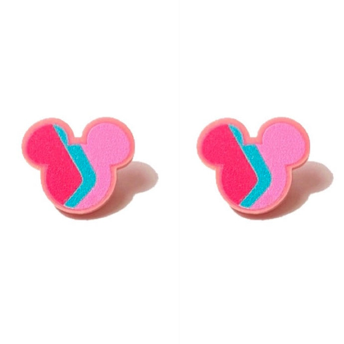 Bubblegum Wall Inspired Mouse Acrylic Drop Earrings