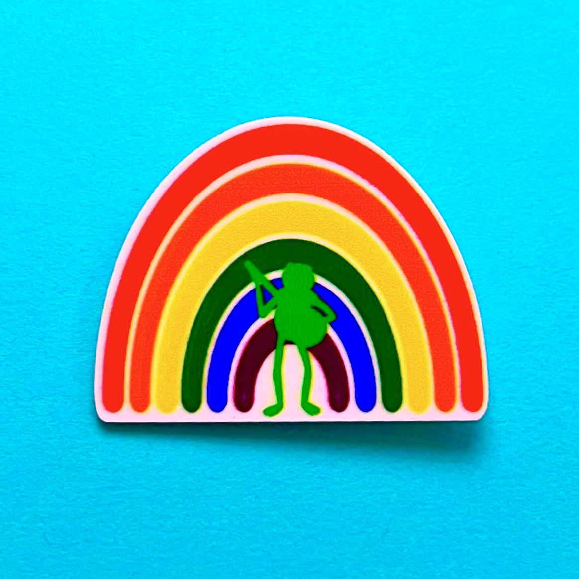 Kermit Rainbow Inspired Brooch/Pin