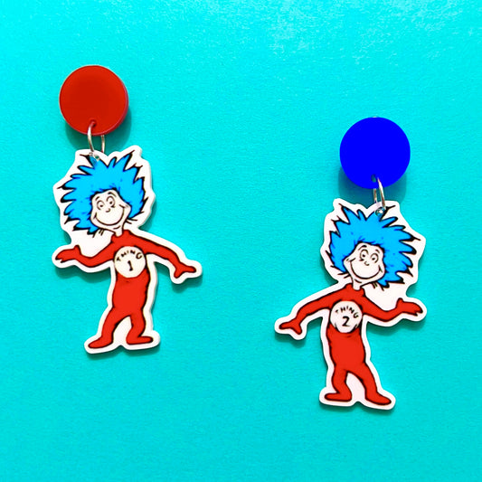 Thing 1 & 2 Drop Earrings