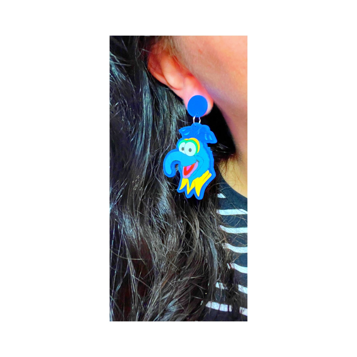 Gonzo Inspired Drop Earrings