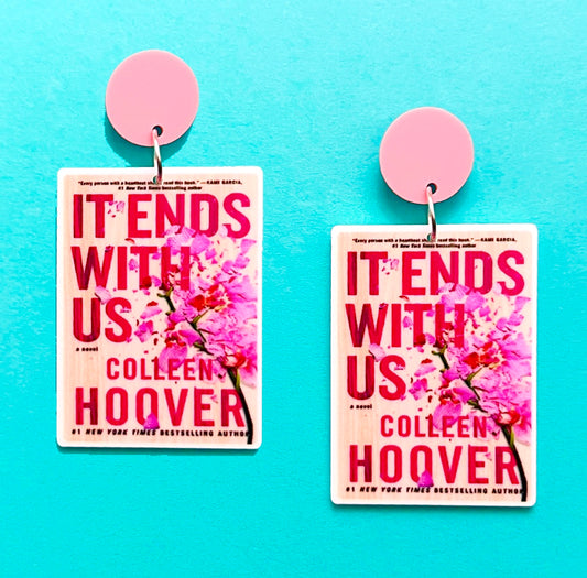 It Ends With Us Coho Book Acrylic Drop Earrings