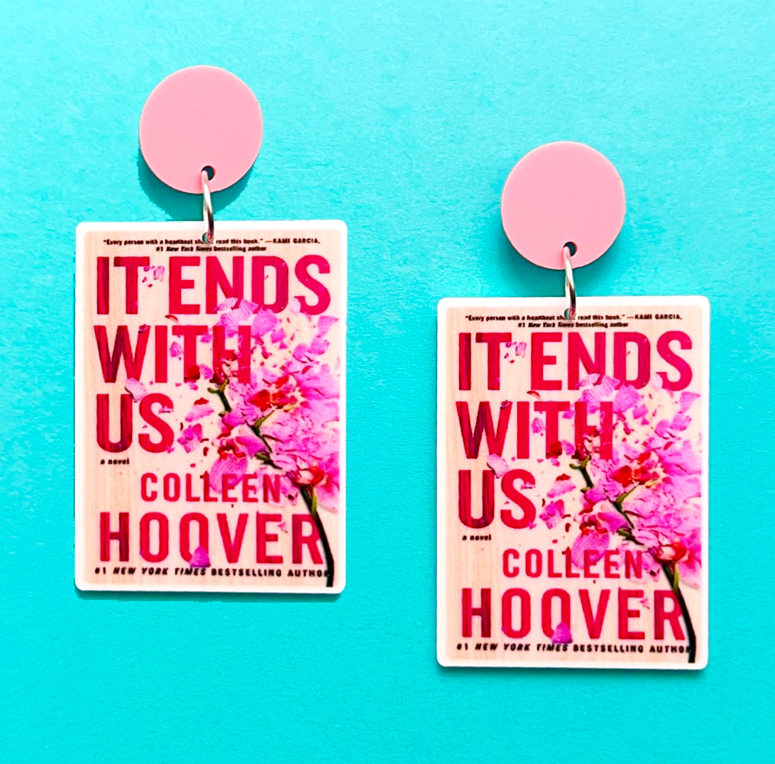 It Ends With Us Coho Book Acrylic Drop Earrings