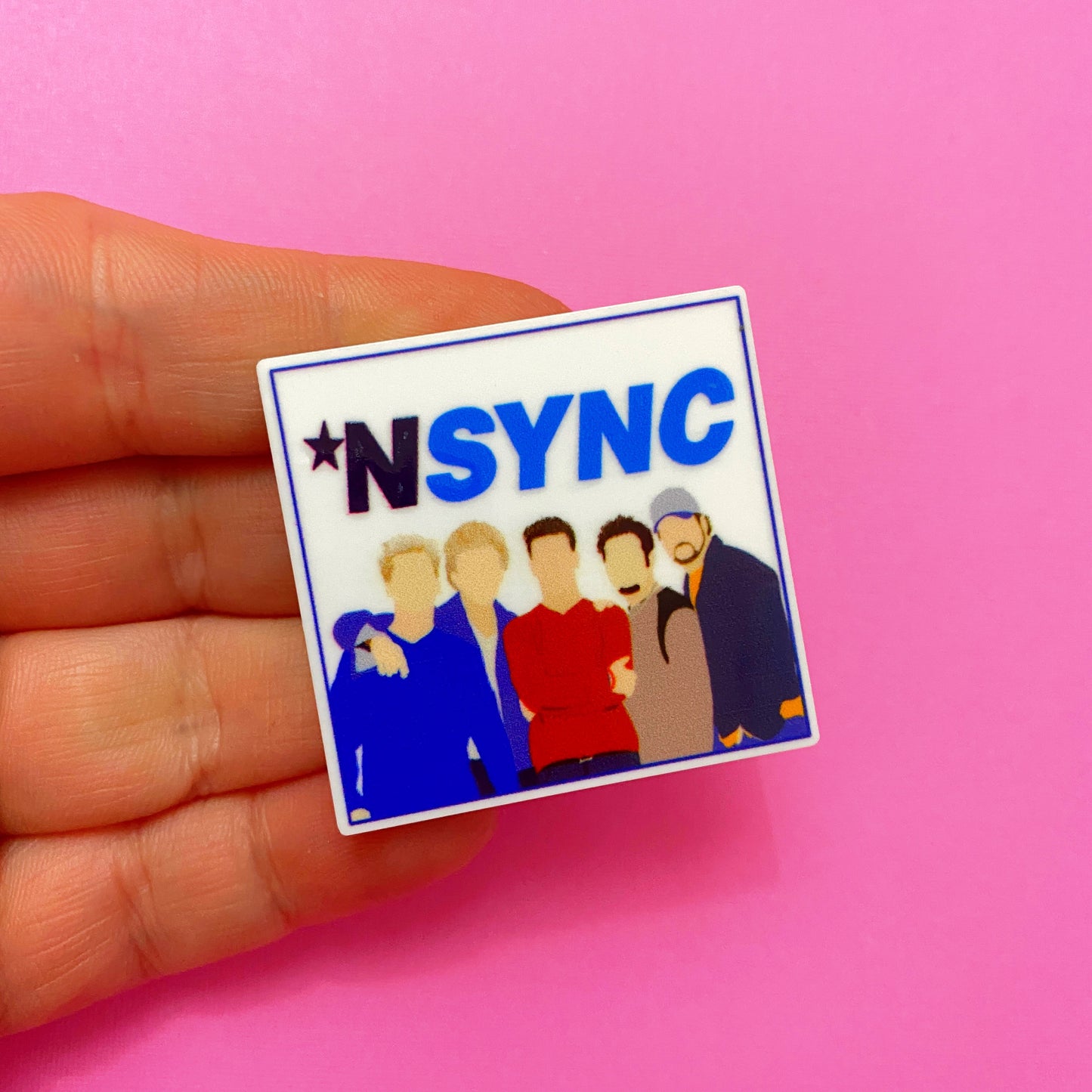 NSYNC Inspired Acrylic Pin Brooch