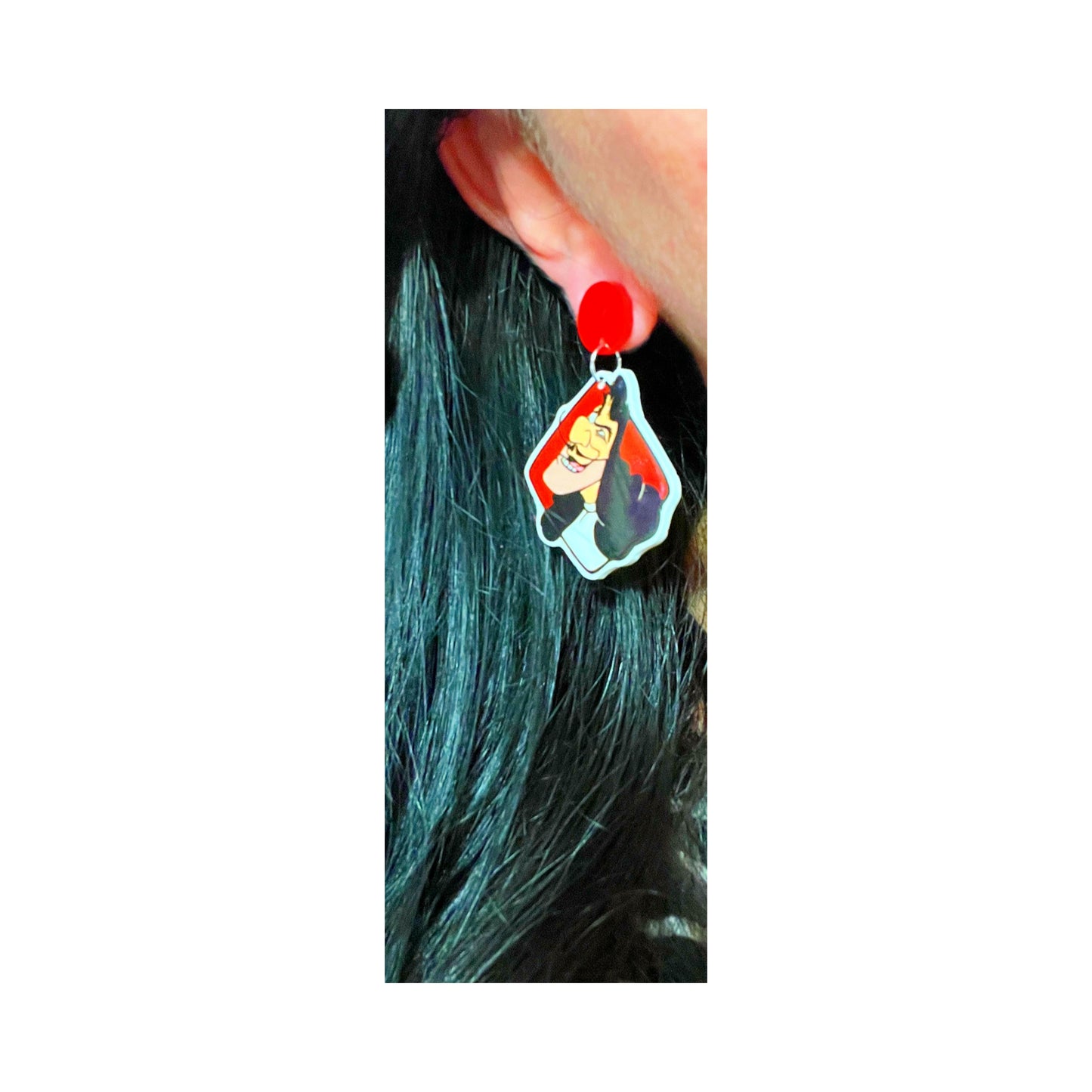 Hook & Smee Inspired Round Drop Earrings