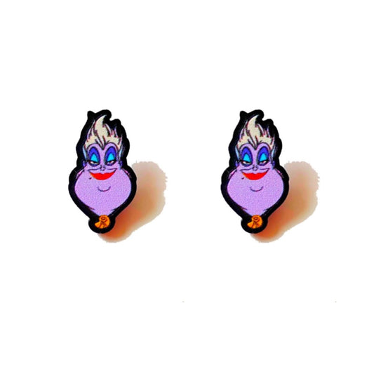 Ursula Inspired Acrylic Post Earrings