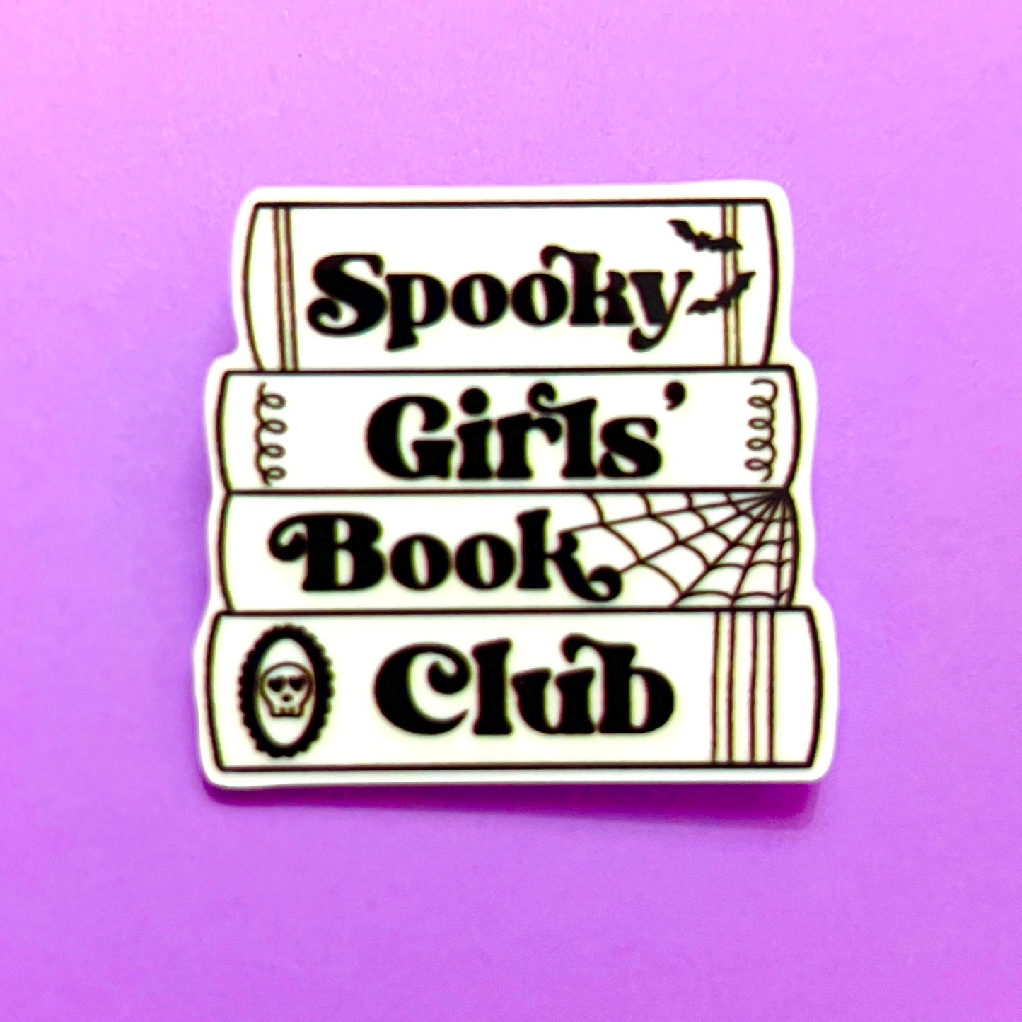 Spooky Girls Book Club Pin Brooch