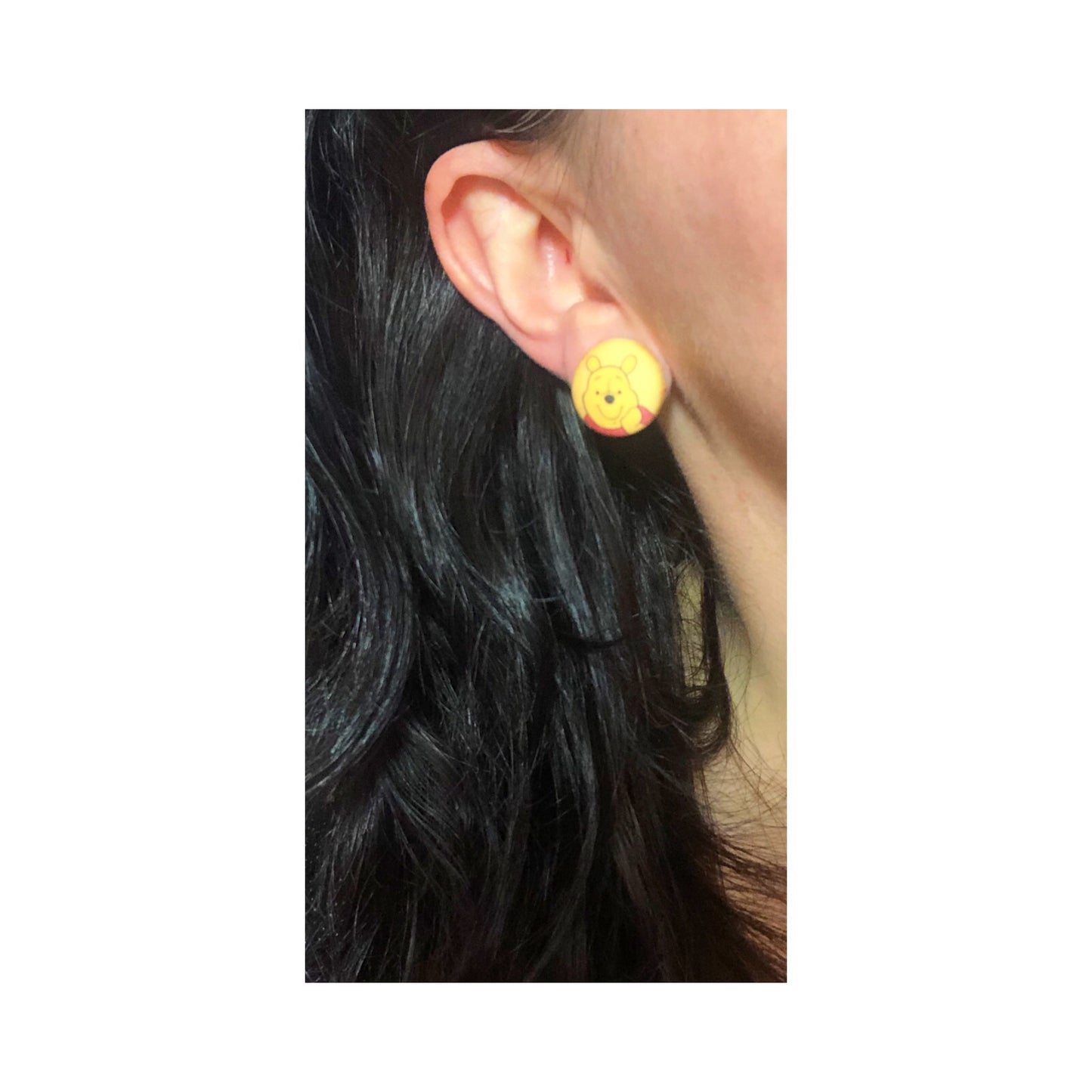 Kanga & Roo Fabric Button Earrings