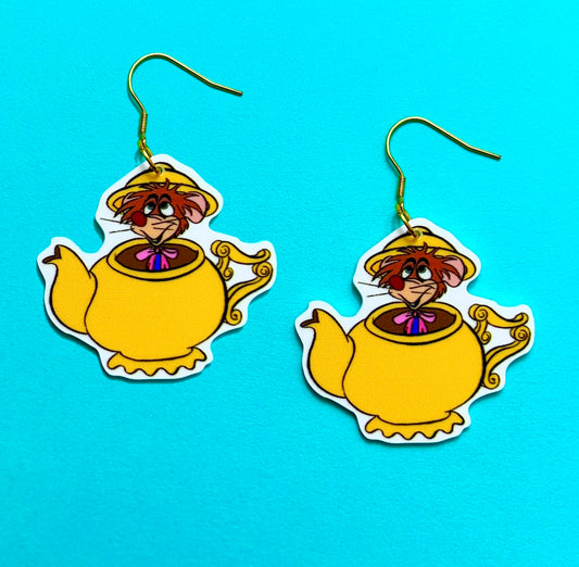 Dormouse Acrylic Drop Earrings