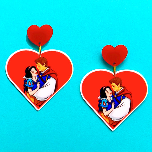 Snow White & Prince Charming Drop Earrings