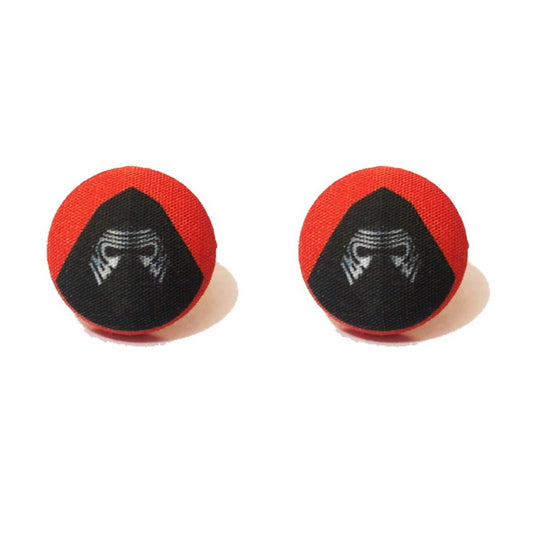 Kylo Fabric Button Earrings