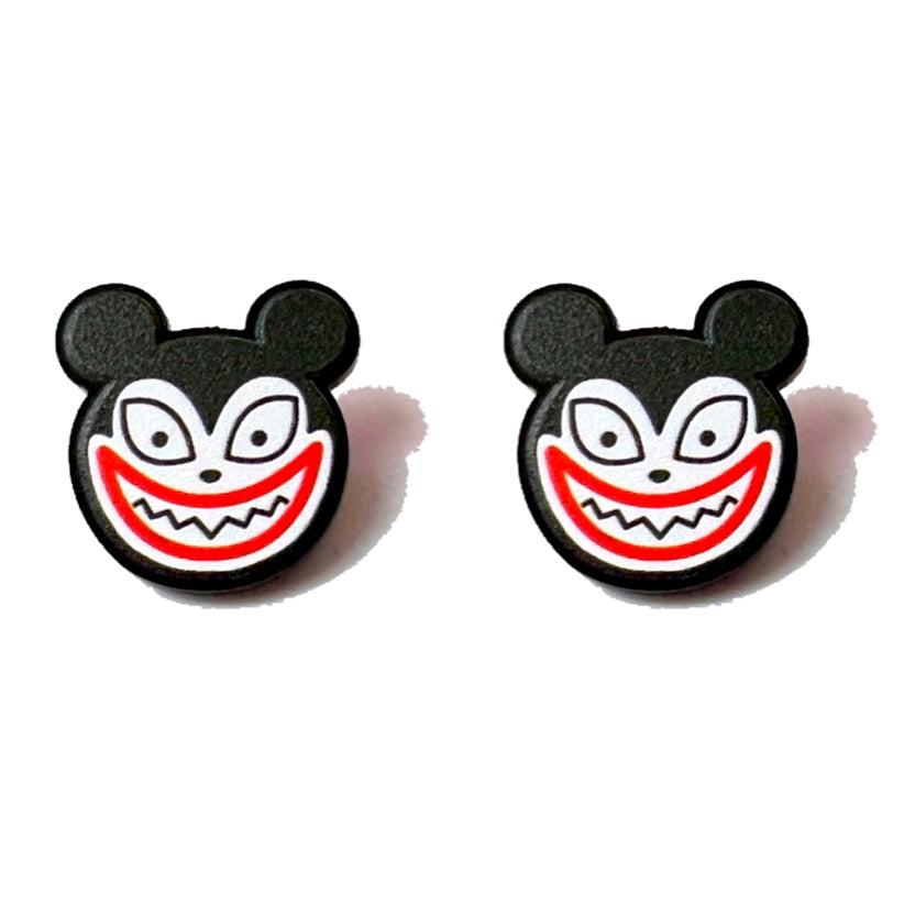 Scary Teddy Acrylic Post Earrings