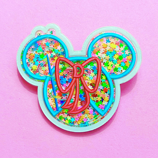 Godmother Mouse Acrylic Brooch Pin