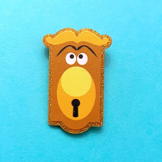 Wonderland Doorknob Acrylic Brooch Pin
