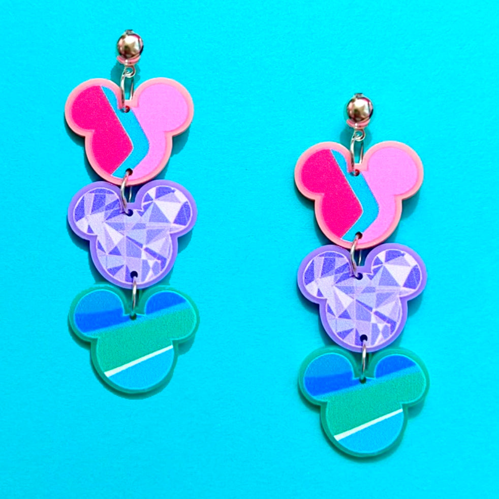 Park Mouse Walls Tiered Drop Earrings