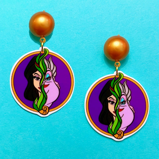 Vanessa & Ursula Inspired Acrylic Drop Earrings