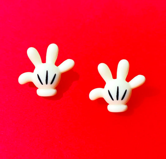 Mouse Glove Post Earrings