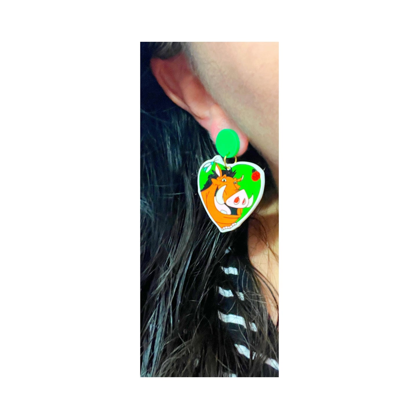 Timon & Pumbaa  Acrylic Drop Earrings