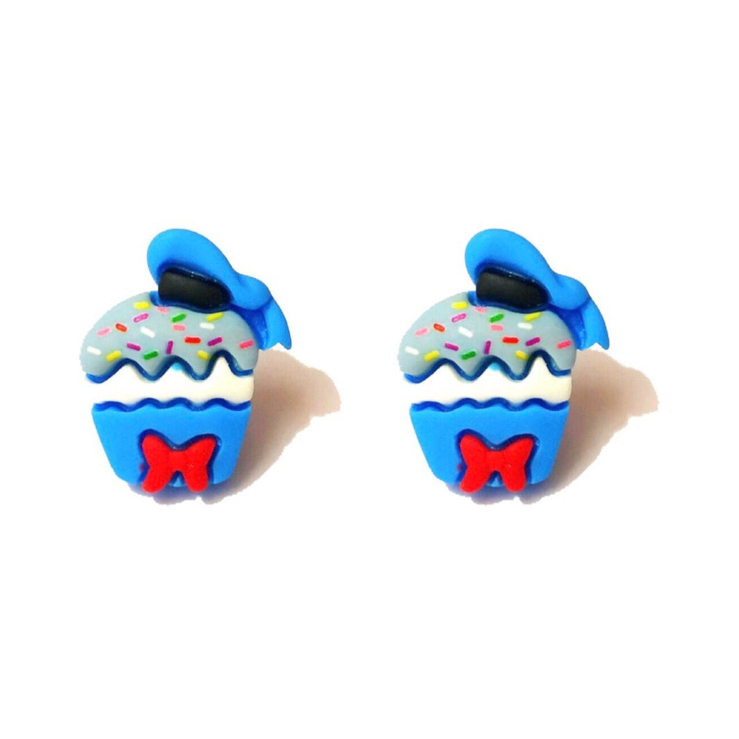 Donald Cupcake Post Earrings