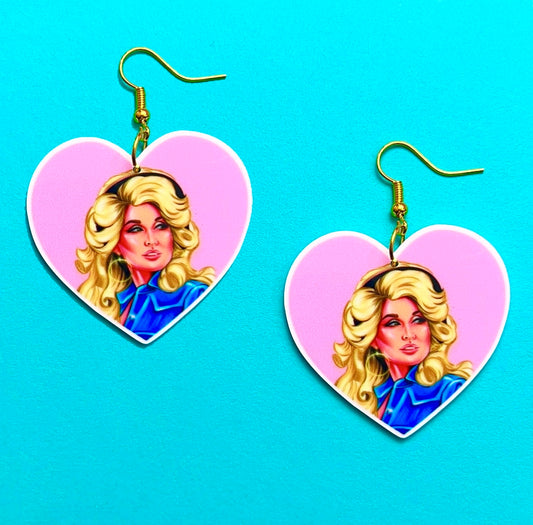 Dolly Heart Drop Earrings