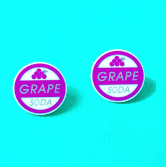 Grape Soda Post Earrings