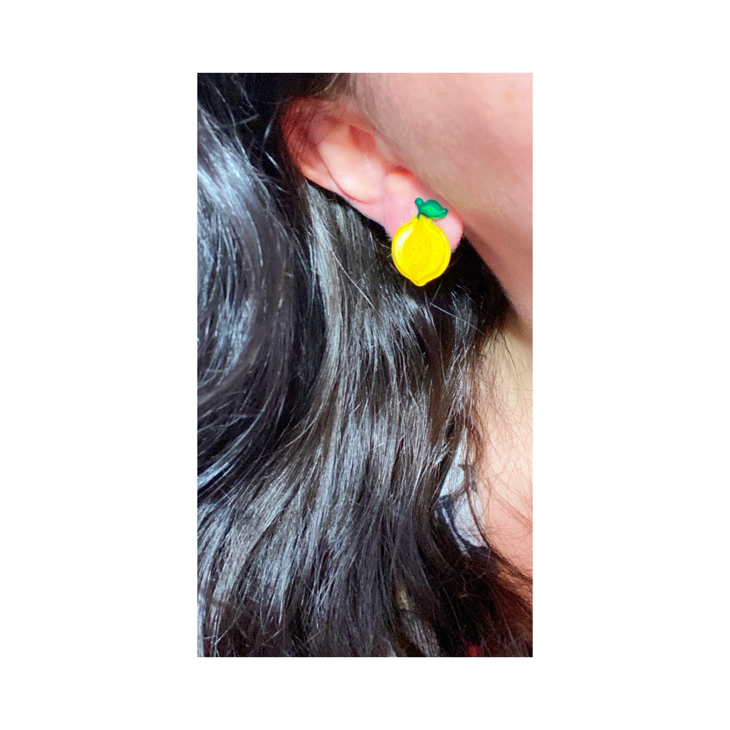 Sparkle Lemon Post Earrings