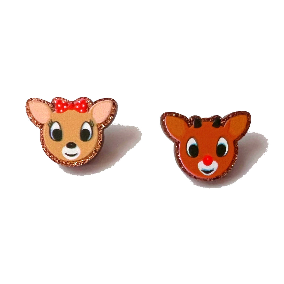 Rudolph & Clarice Sparkle Post Earrings