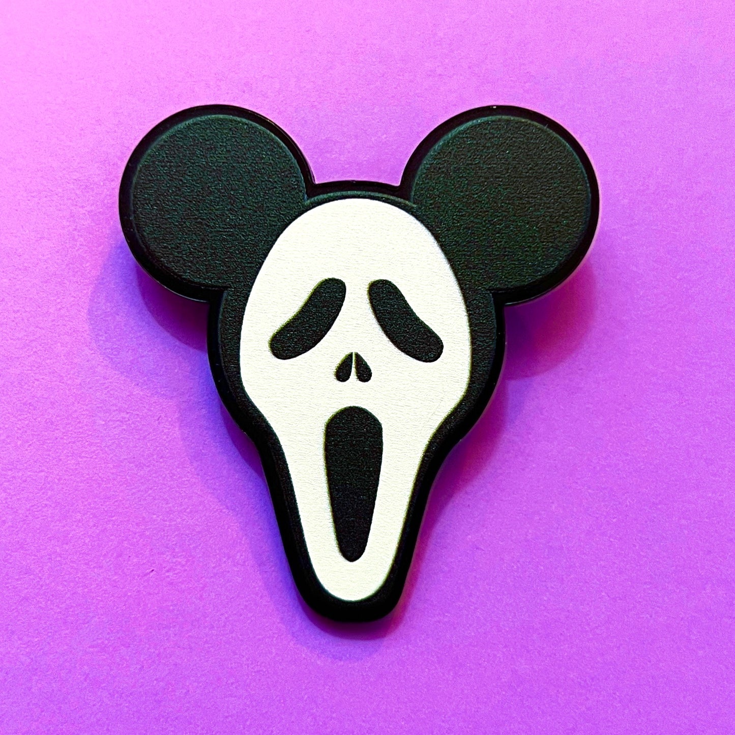 Mouse Ghostface Pin Brooch