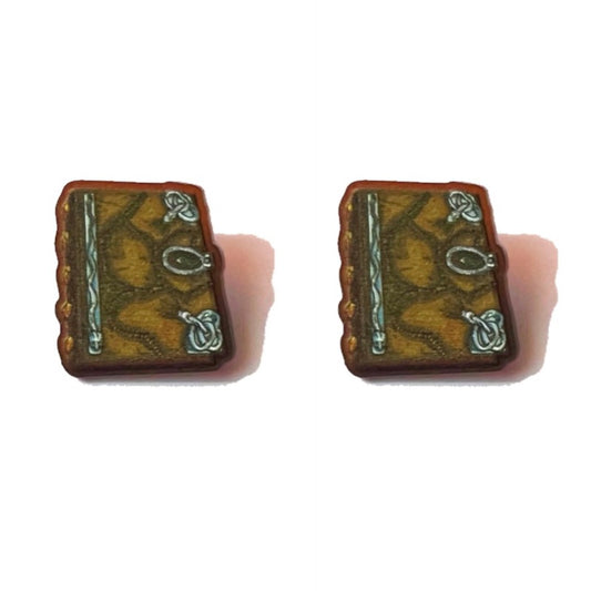 Book Of Spells Post Earrings