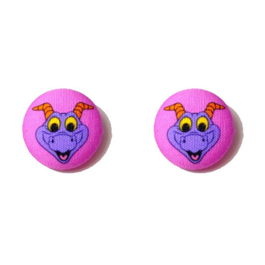 Figment Fabric Button Earrings