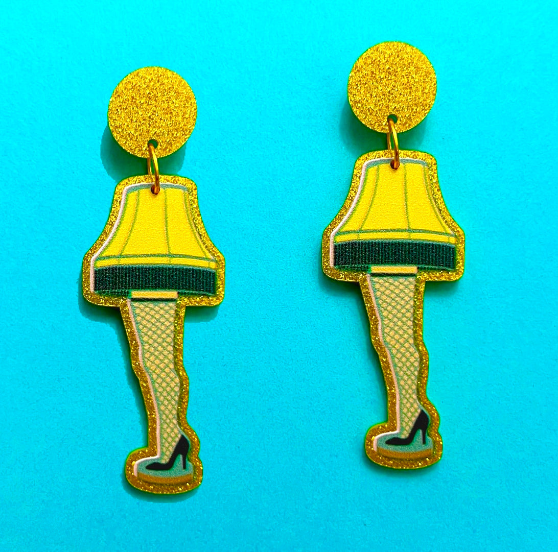 Leg Lamp Drop Earrings