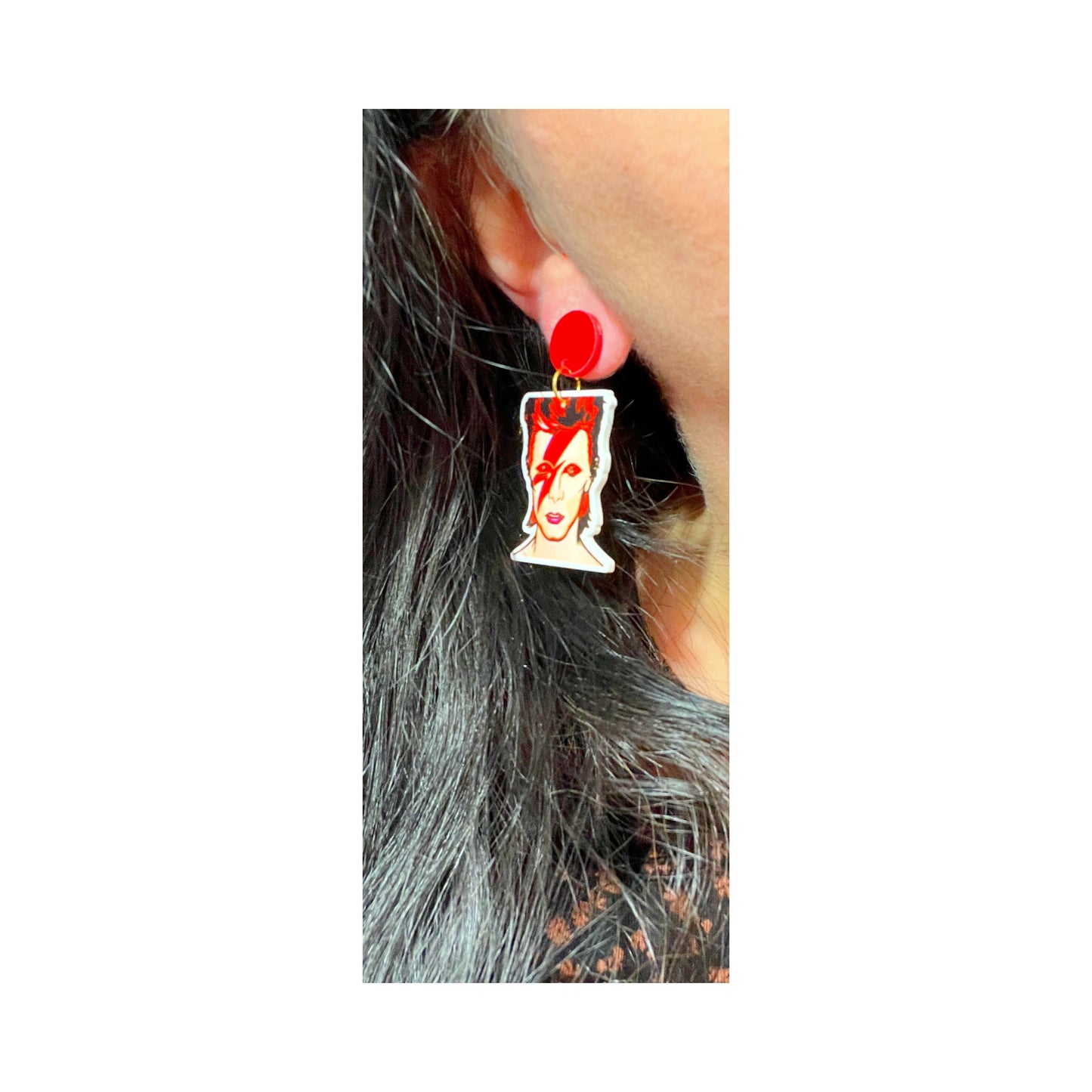 Bowie Acrylic Drop Earrings